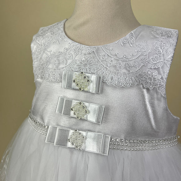 Couche Tot Party Dress White CT3BL