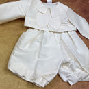 Couche Tot Silk Romper Suit Ivory 8529