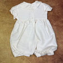Couche Tot Silk Romper Suit Ivory 8529