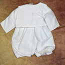 Couche Tot Silk Romper Suit Ivory 8529
