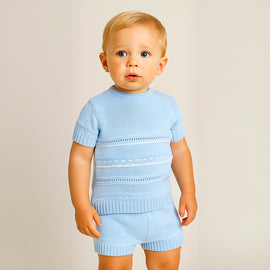 Dandelion 2 Piece T-Shirt Shorts Set A2485 Blue