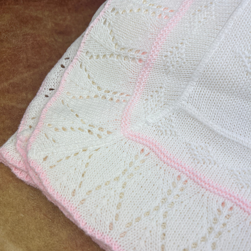 Dandelion Shawl A1082 Ivory Pink