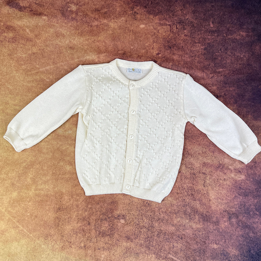 Dolce Goccia Boys Cardigan Ivory 764F