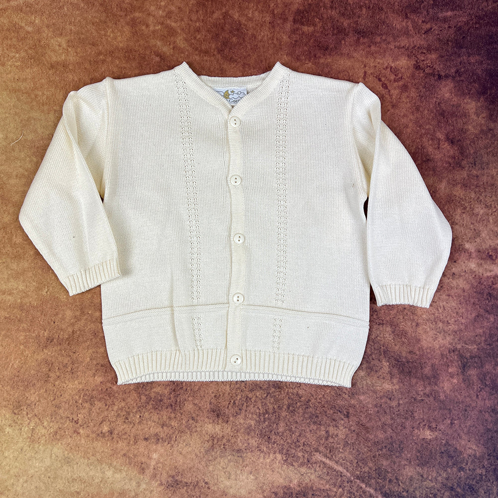 Dolce Goccia Boys Cardigan Ivory MOON050