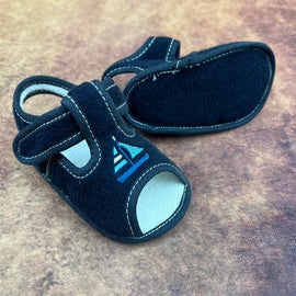Early Days Baby Boys Soft T Bar Shoes Navy Blue F217