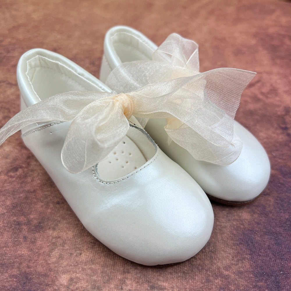 First Steps By Emily Girls Shoes Ivory FSBE103