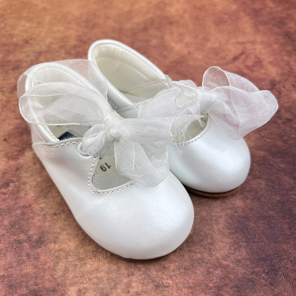 First Steps By Emily Girls Shoes White FSBE103