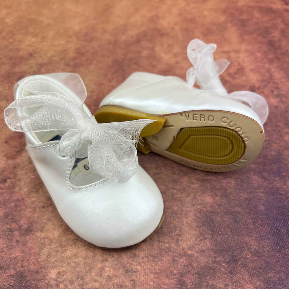 First Steps By Emily Girls Shoes White FSBE103