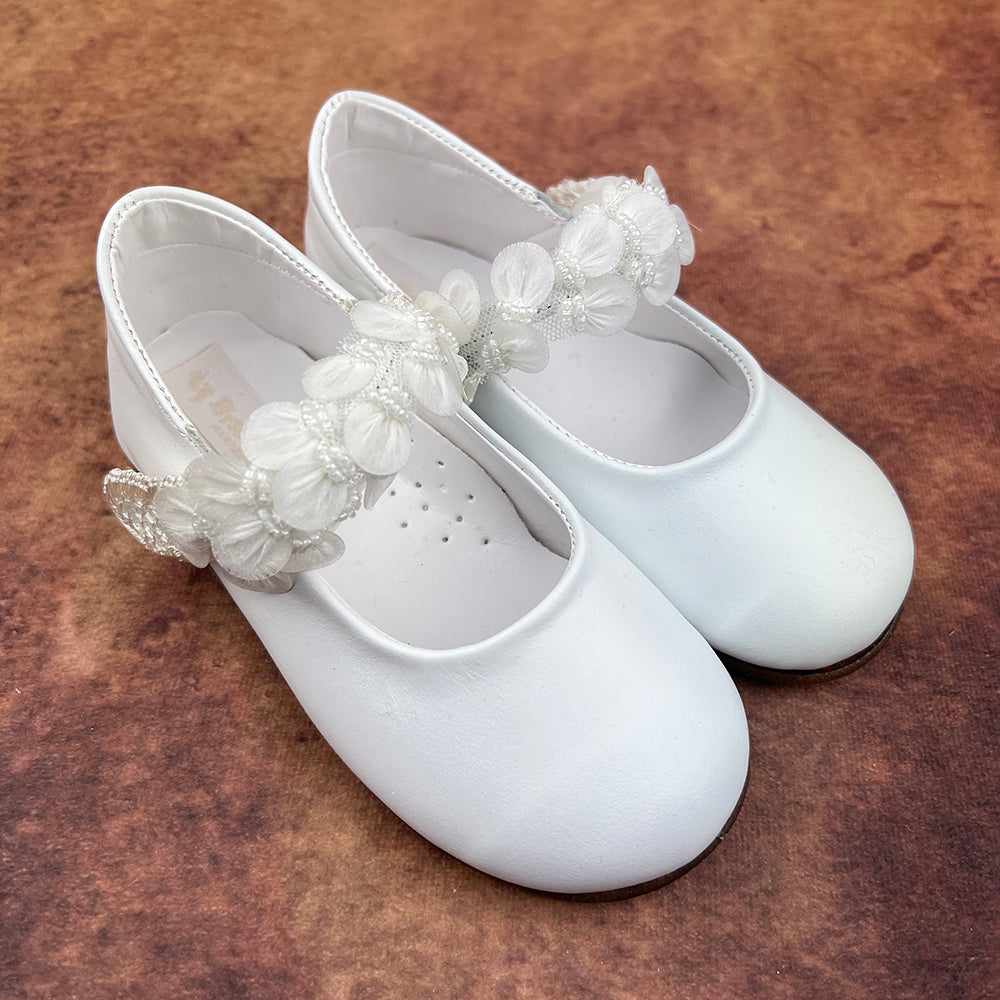 First Steps By Emily Girls Shoes White FSBE105