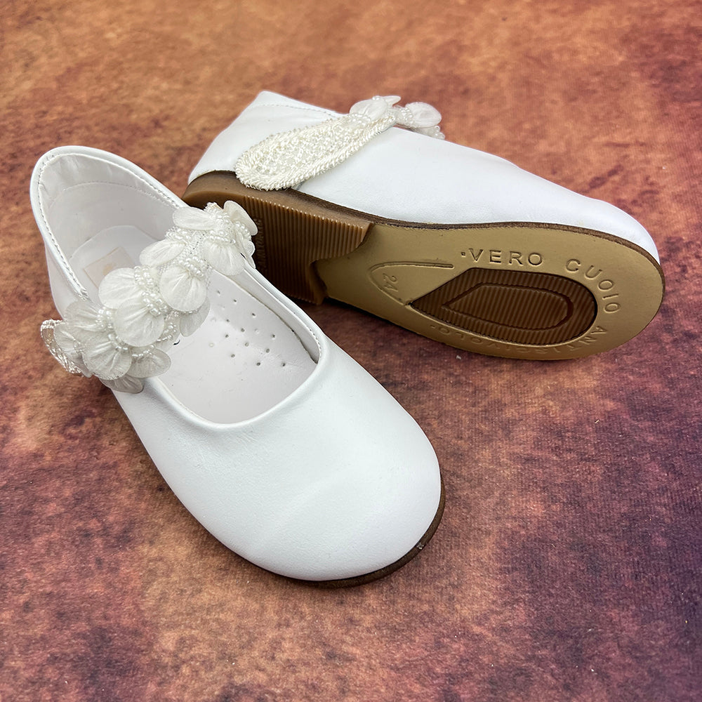 First Steps By Emily Girls Shoes White FSBE105