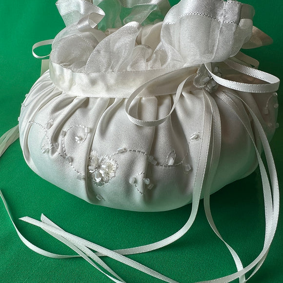 Flower Girl Basket Ivory