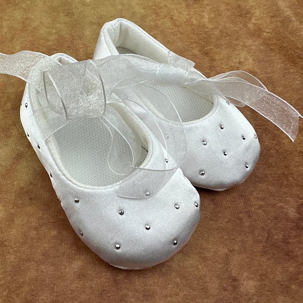 Frazer James Baby Girls Soft White Shoes FJS017