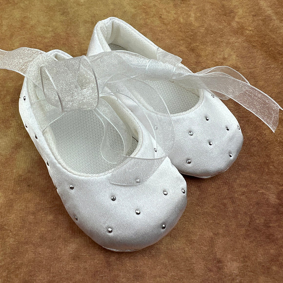 Frazer James Baby Girls Soft White Shoes FJS017