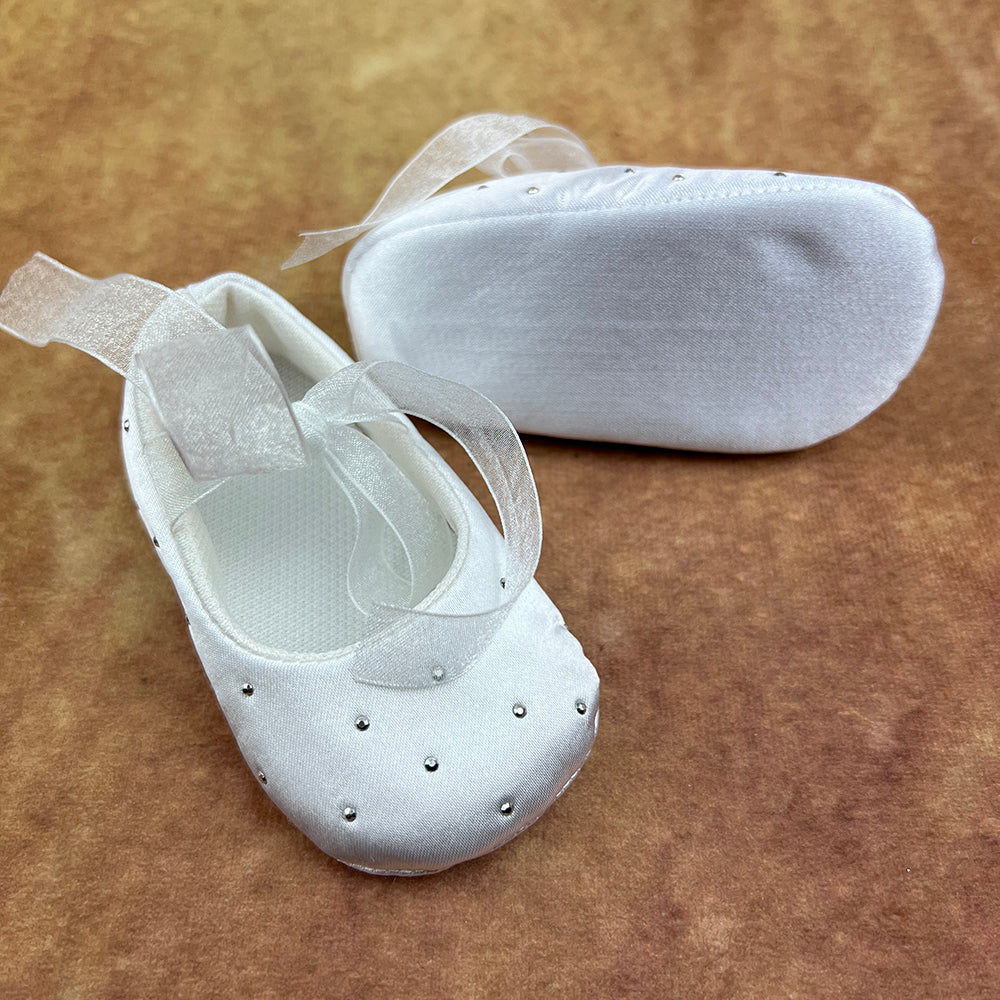 Frazer James Baby Girls Soft White Shoes FJS017