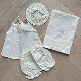 Greek Orthodox Girls Miropania Set Ivory