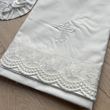 Greek Orthodox Girls Miropania Set White