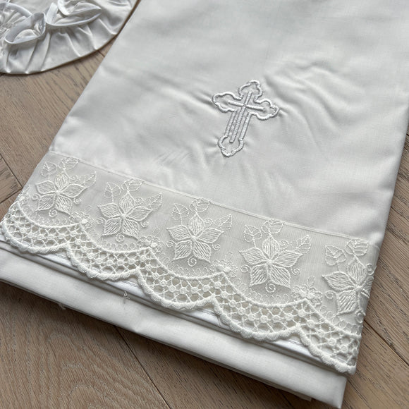 Greek Orthodox Girls Miropania Set White