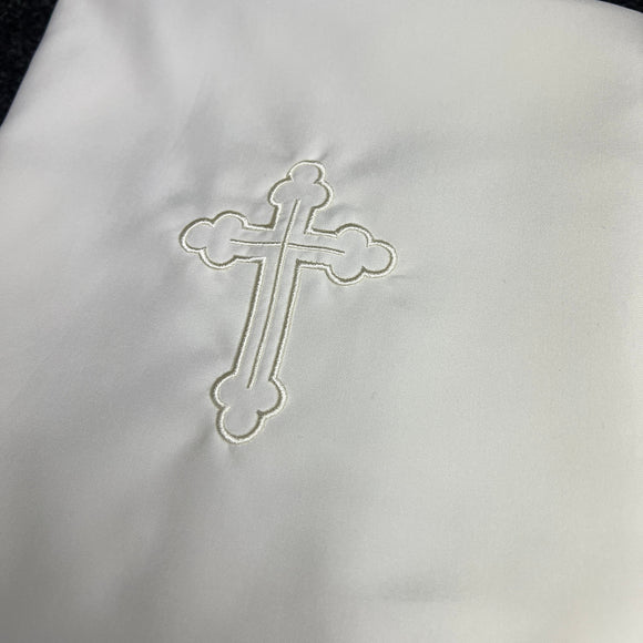 Greek Orthodox Miropani Ladopano Sheet Cross Ivory MSC05