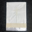 Greek Orthodox Miropani Ladopano Sheet Cross Off White MSC04