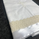 Greek Orthodox Miropani Ladopano Sheet Cross Off White MSC04