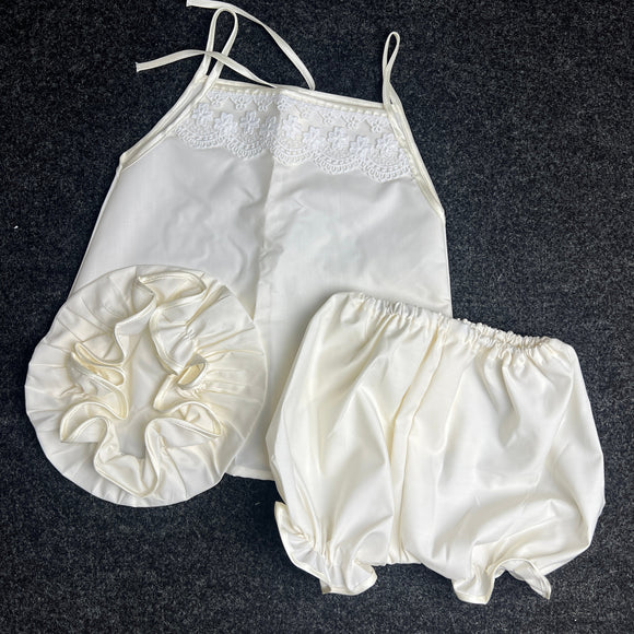 Greek Orthodox Miropania Ladopana Underwear Set Ivory MUS02