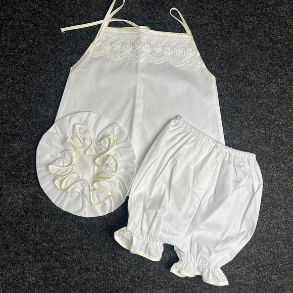 Greek Orthodox Miropania Ladopana Underwear Set White MUS02