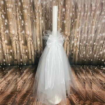 Greek Orthodox Wedding Candle White