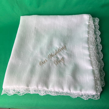 Greek Orthodox Wedding First Dance Mandili Ivory Gold