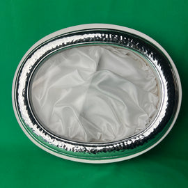 Greek Orthodox Wedding Stefana Display Frame WSFOV01 SIlver White