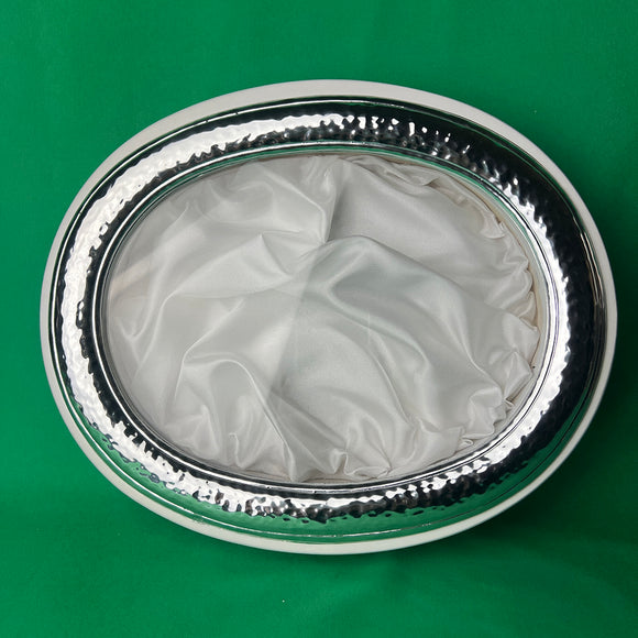 Greek Orthodox Wedding Stefana Display Frame WSFOV01 SIlver White