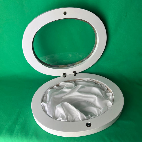 Greek Orthodox Wedding Stefana Display Frame WSFOV01 SIlver White