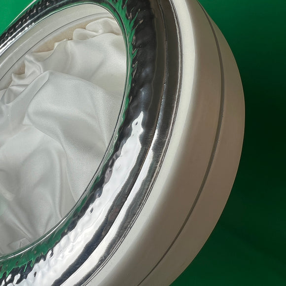 Greek Orthodox Wedding Stefana Display Frame WSFOV01 SIlver White