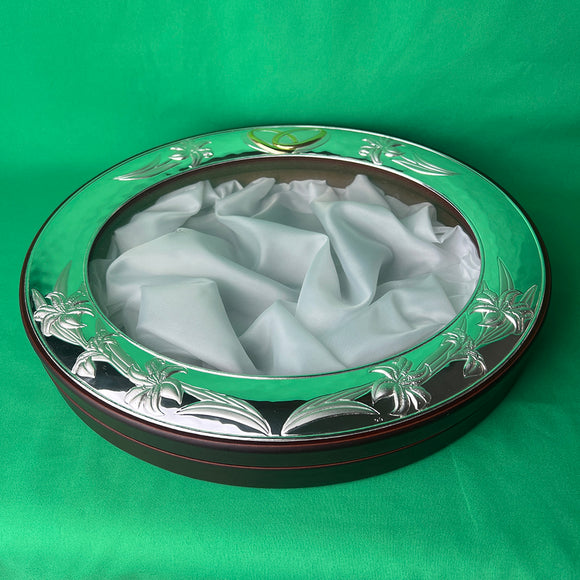 Greek Orthodox Wedding Stefana Display Frame WSFOV02 SIlver Brown