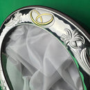 Greek Orthodox Wedding Stefana Display Frame WSFOV02 SIlver Brown