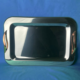 Greek Orthodox Wedding Tray SIlver Rose Gold