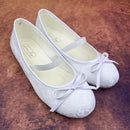 Linzi Jay Girls Flat Shoes White LS208