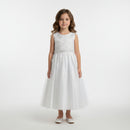 Linzi Jay Communion Bridesmaid Flower Girl Dress White