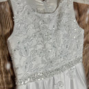 Linzi Jay Communion Bridesmaid Flower Girl Dress White