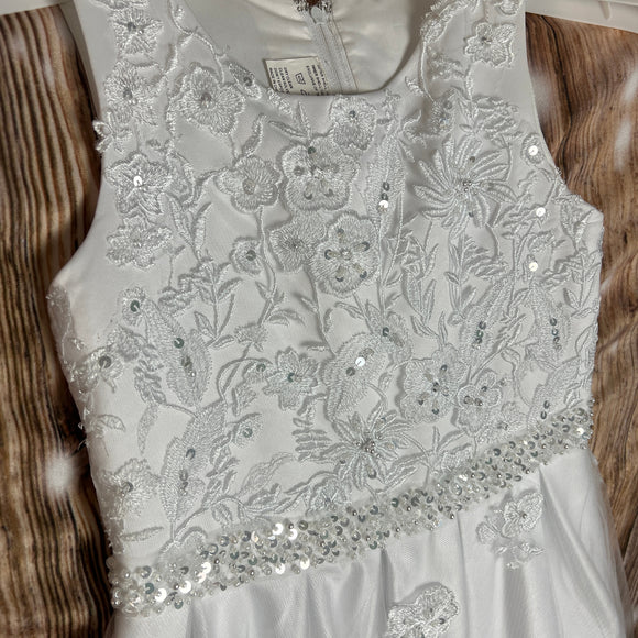 Linzi Jay Communion Bridesmaid Flower Girl Dress White