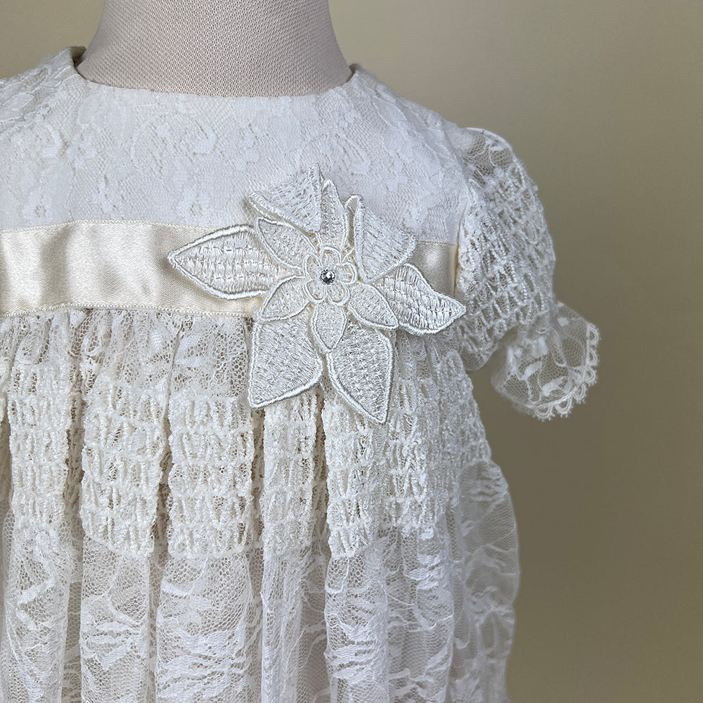 Little Darlings Christening Dress Ivory 2040