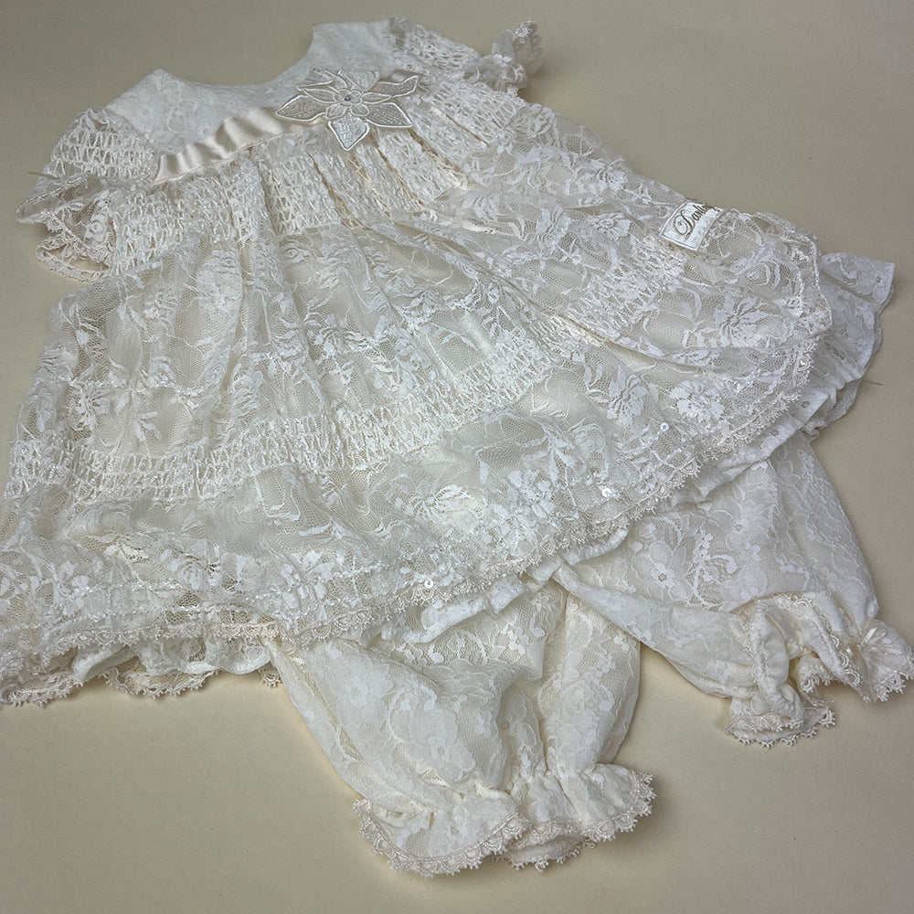 Little Darlings Christening Dress Ivory 2040