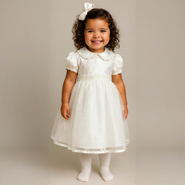 Little Darlings Christening Dress Ivory D1310 Model