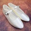 Little People Girls Flat Shoes Ivory Jilly