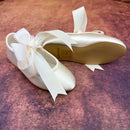 Little People Girls Flat Shoes Ivory Tammy