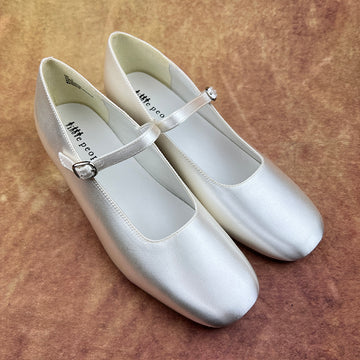 Little People Girls Ivory Shoes Holly