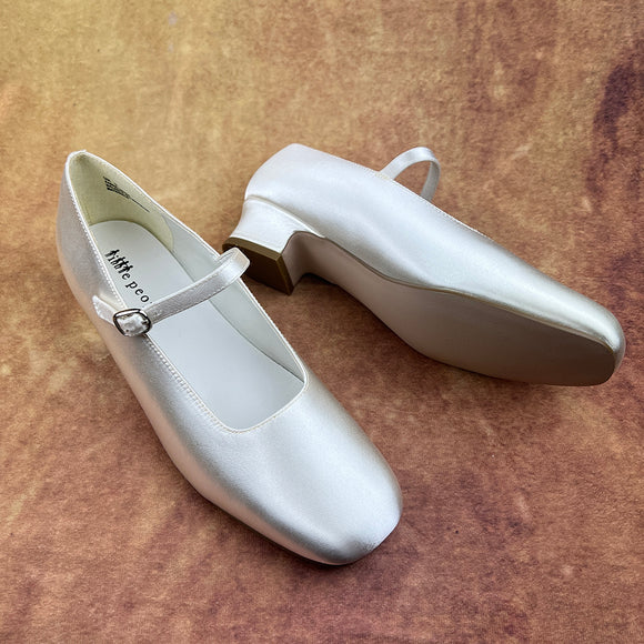 Little People Girls Ivory Shoes Holly