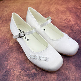 Little People Girls Shoes White 5143