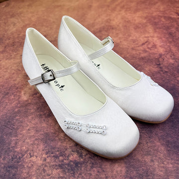 Little People Girls Shoes White 5143