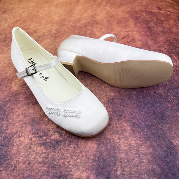 Little People Girls Shoes White 5143