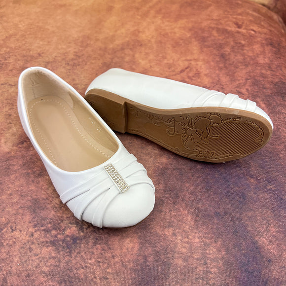 Little People Girls Shoes White A103